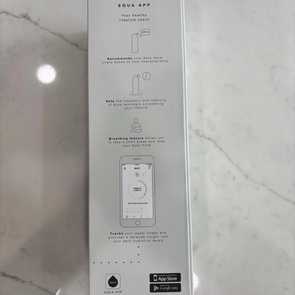 EQUA SMART water bottle (Dark Grey): New without tags